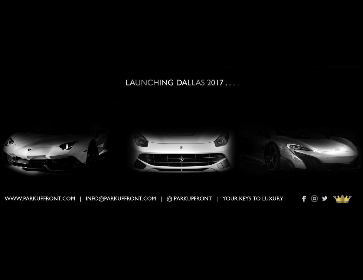 Launching Dallas 2017... Get excited! #parkupfront