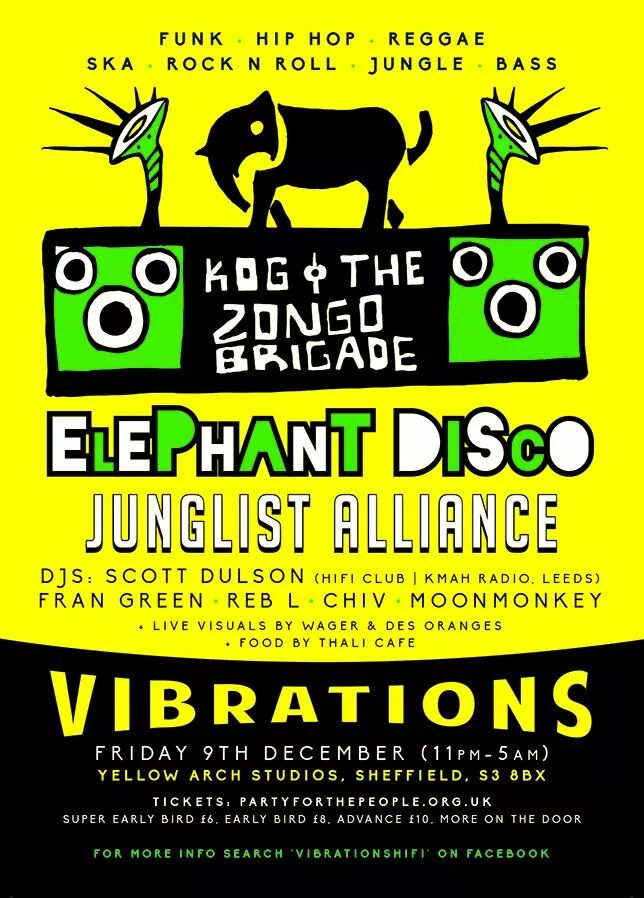 Franz Von (@franzvon) on Twitter photo 9th Dec. Big party <a href="/YellowArch/">Yellow Arch Studios</a> #sheffieldissuper <a href="/Franzvon/">Franz Von</a> <a href="/KOGmusic1/">K.O.G</a> <a href="/ZongoBrigade/">Zongo Brigade</a> <a href="/elephantdiscos/">Elephant Disco</a> <a href="/JunglistAllianc/">JunglistAlliance</a> <a href="/VibrationsHifi/">Vibrations</a> 9th Dec. Big party <a href="/YellowArch/">Yellow Arch Studios</a> #sheffieldissuper <a href="/Franzvon/">Franz Von</a> <a href="/KOGmusic1/">K.O.G</a> <a href="/ZongoBrigade/">Zongo Brigade</a> <a href="/elephantdiscos/">Elephant Disco</a> <a href="/JunglistAllianc/">JunglistAlliance</a> <a href="/VibrationsHifi/">Vibrations</a>