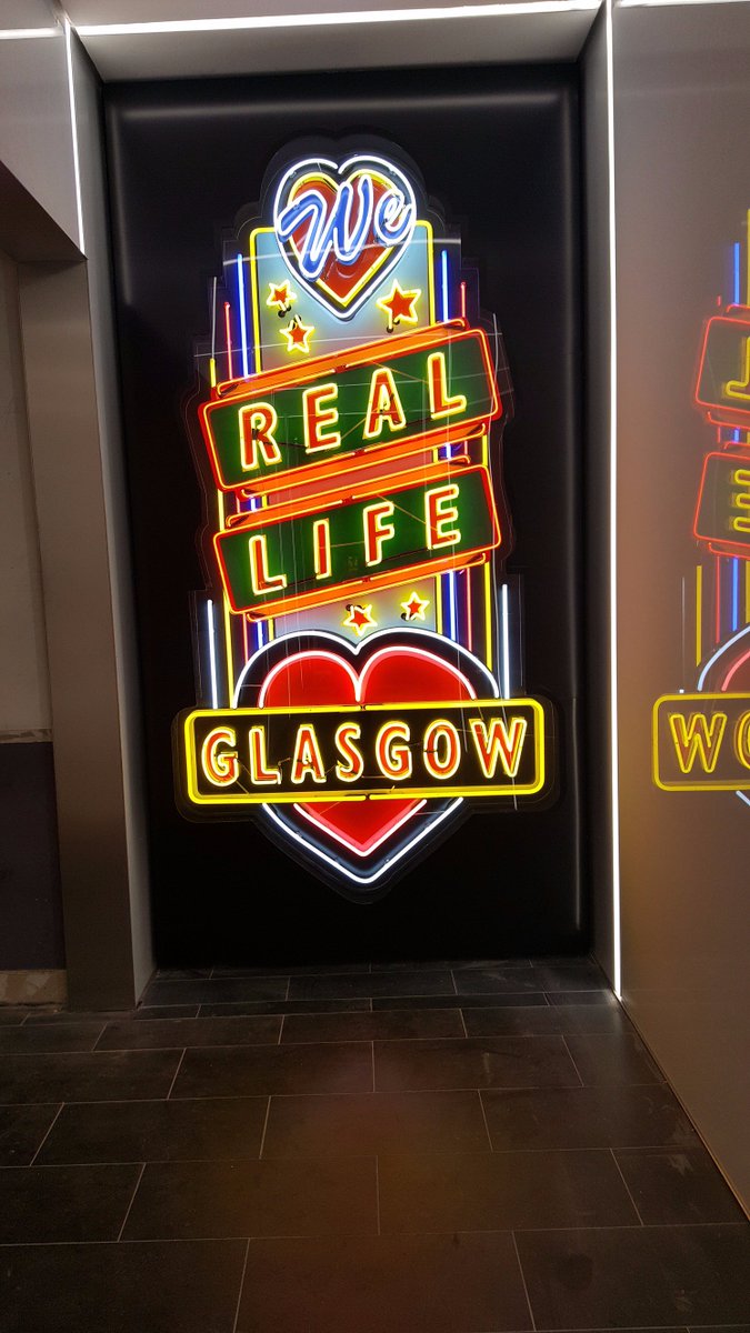 CentrumOffice's tweet photo. Well known Glasgow Artist, Ross Sinclair, provides art for new entrance. https://t.co/l2MpcHPBOv