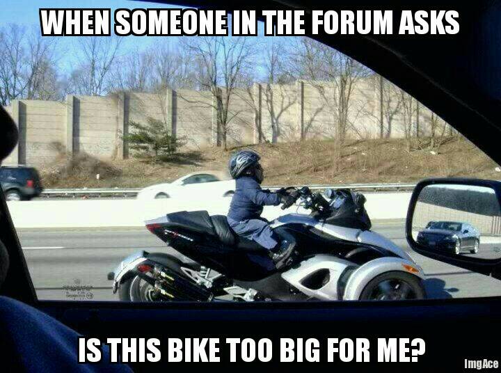 602_busa's tweet photo. I'm so #mean #meme #memes #funny #bikelife #forum #forumfail #tooshort #help #canam #spyder https://t.co/4aaubLXSDq