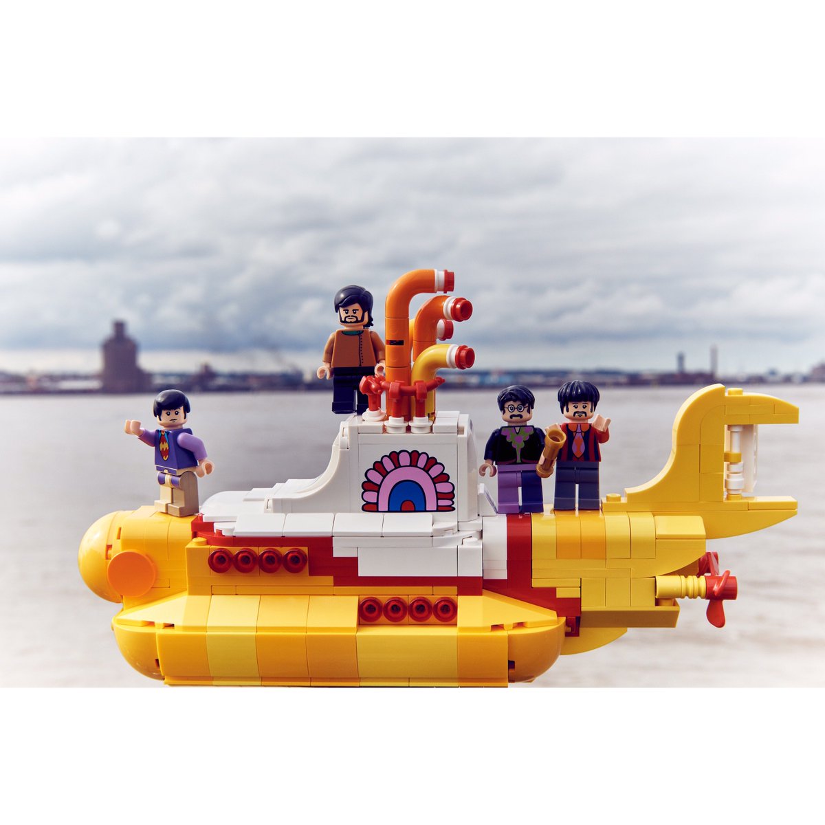 LEGO_Group's tweet photo. Our friends are all on board and excited for the @LEGOIdeas Yellow Submarine, surfacing November 1st. https://t.co/N0nhmMtTvC #LEGO https://t.co/L50pmSPp5R