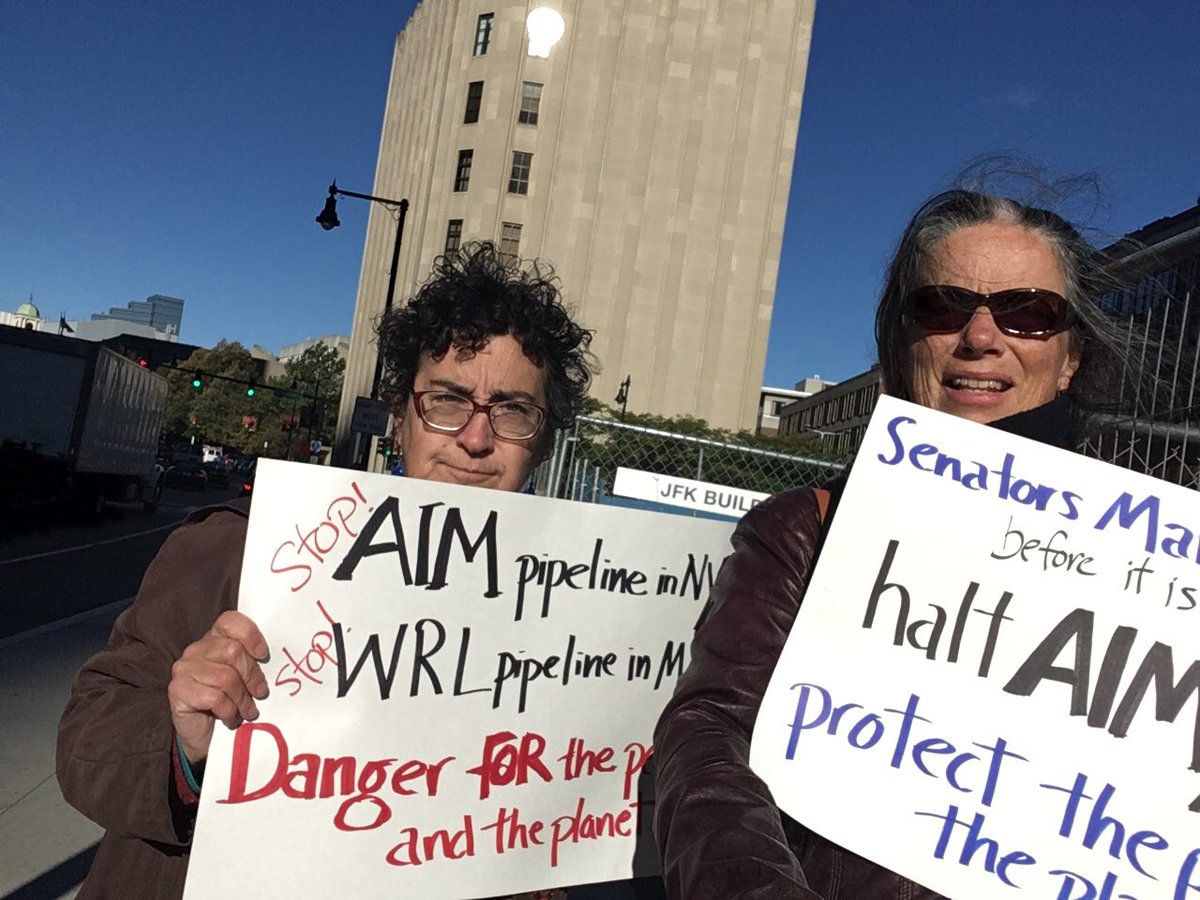 Norah_Dooley's tweet photo. Govt Center Boston In solidarity with NY! Dangerous pipelines are everywhere & everyone's business! #stopAIM #StopSpectra #climatecrisis https://t.co/vIeAotA9r4