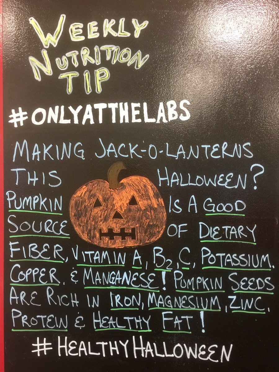 TheLabsUSA's tweet photo. #pumpkins are not only great for #decorations, but also provide a lot of great #nutrition! 🎃👻💪🏼#healthyhalloween #onlyatthelabs https://t.co/4fy76b4Udo