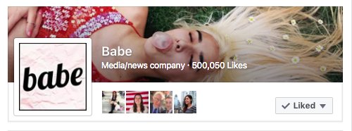 A big congrats to <a href="/babeswhodgaf/">babe.net</a>, our women's vertical, which just hit half a million likes on Facebook