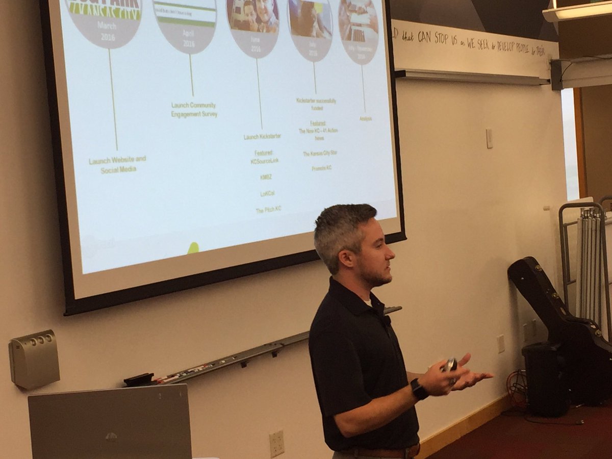 1MillionCupsKC's tweet image. Quentin Sepe of @DOGparkKC wants feedback on his indoor dog park idea &amp;amp; pricing model. Whattya think, #1MCKC?