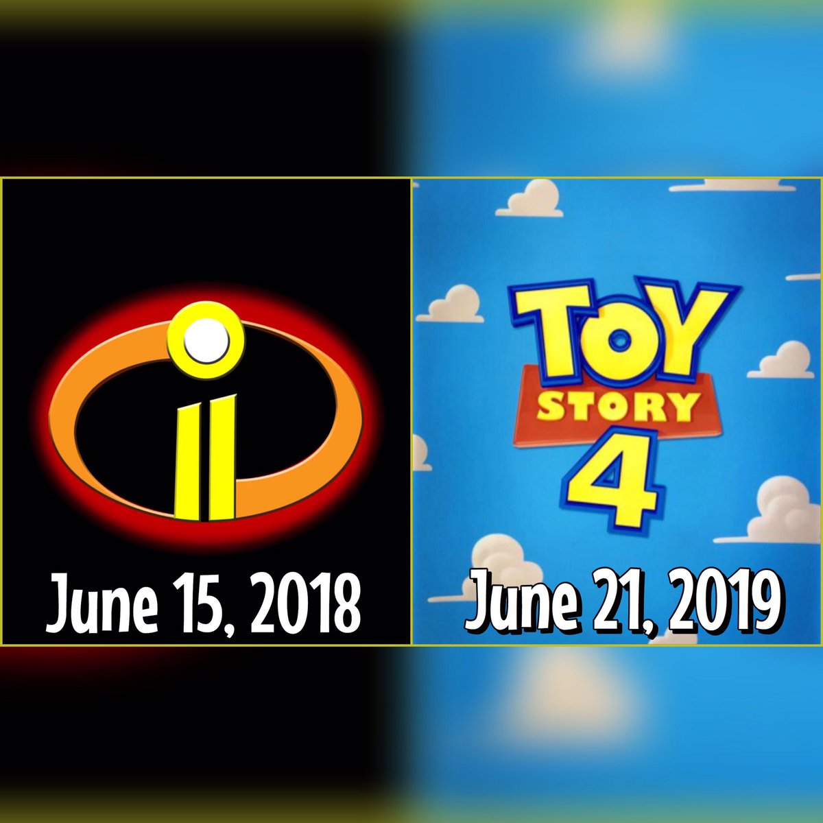 incredibles 2 and toy story 4