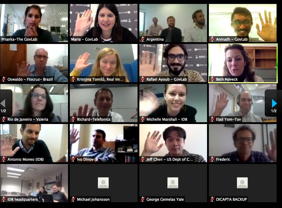 TheGovLab's tweet photo. 17 experts from 9 countries discussed using predictive analytics to fight #Zika Smarter #crowdsourcing w/ Latam govs @the_IDB &amp; @TheGovLab https://t.co/uKsxoBRax7