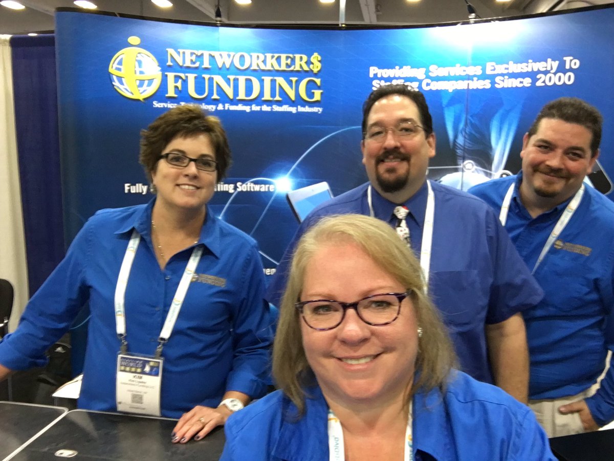 NetworkersTweet's tweet photo. Kim, Joyce, Mark and Paul are representing us at ASA this year! Make sure to stop by and say hello! #Booth319 #ASATurns50 #StaffingWorld2016 https://t.co/TAKUhOuchs