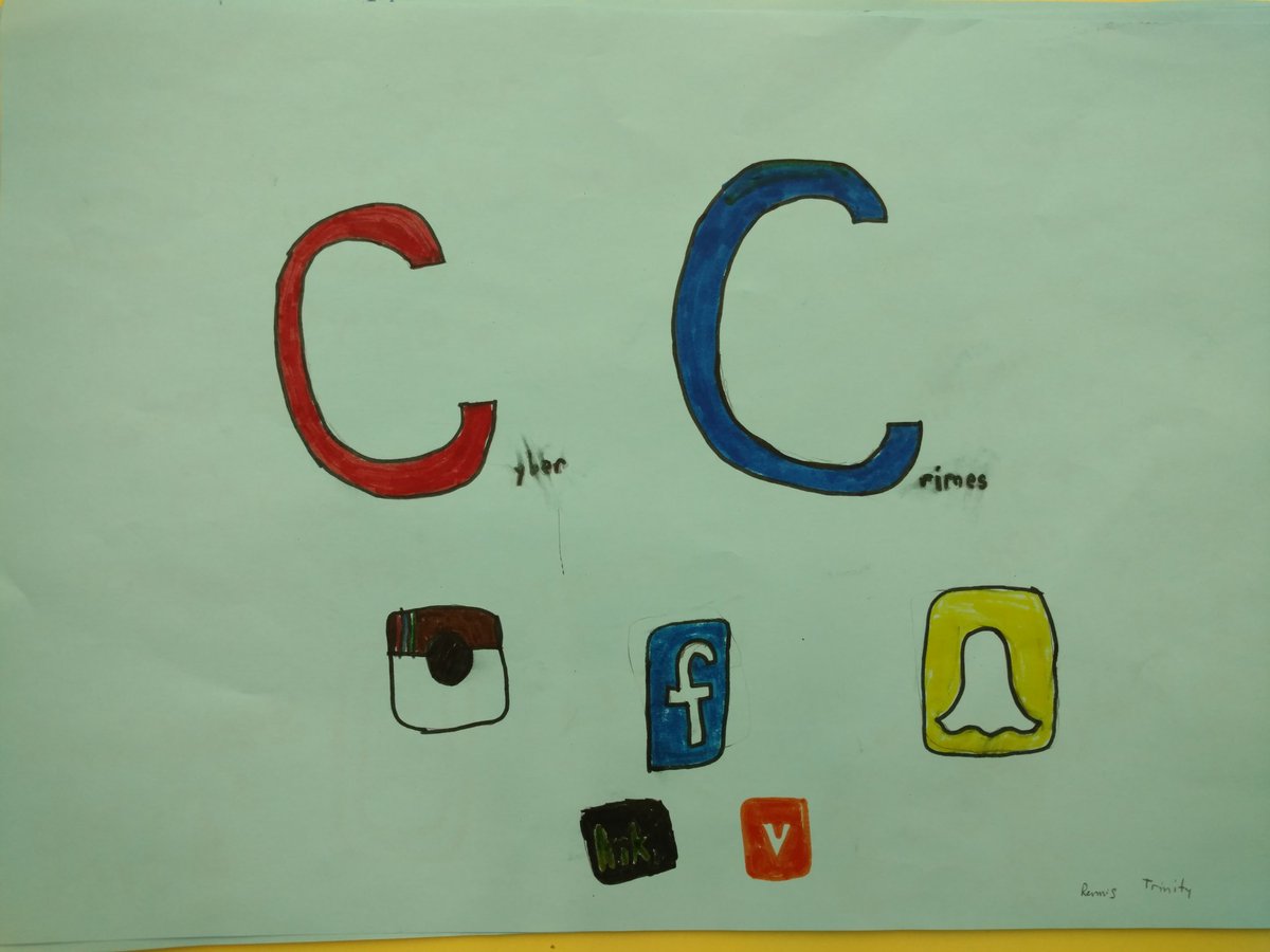 turtletchr's tweet photo. "Take aways" from the Cyber Crimes presentation today @ICMS_Ravens https://t.co/gsJwLnaA2X