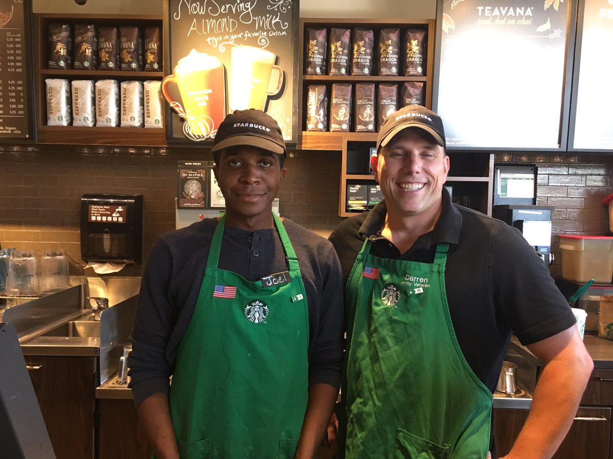 amy_papp's tweet photo. Honoring 2 veteran partners w AFN pins #CheshireVets @StarbucksJobs @starbucksprtnrs #AFNMidatlantic https://t.co/fBaq56j7Ot