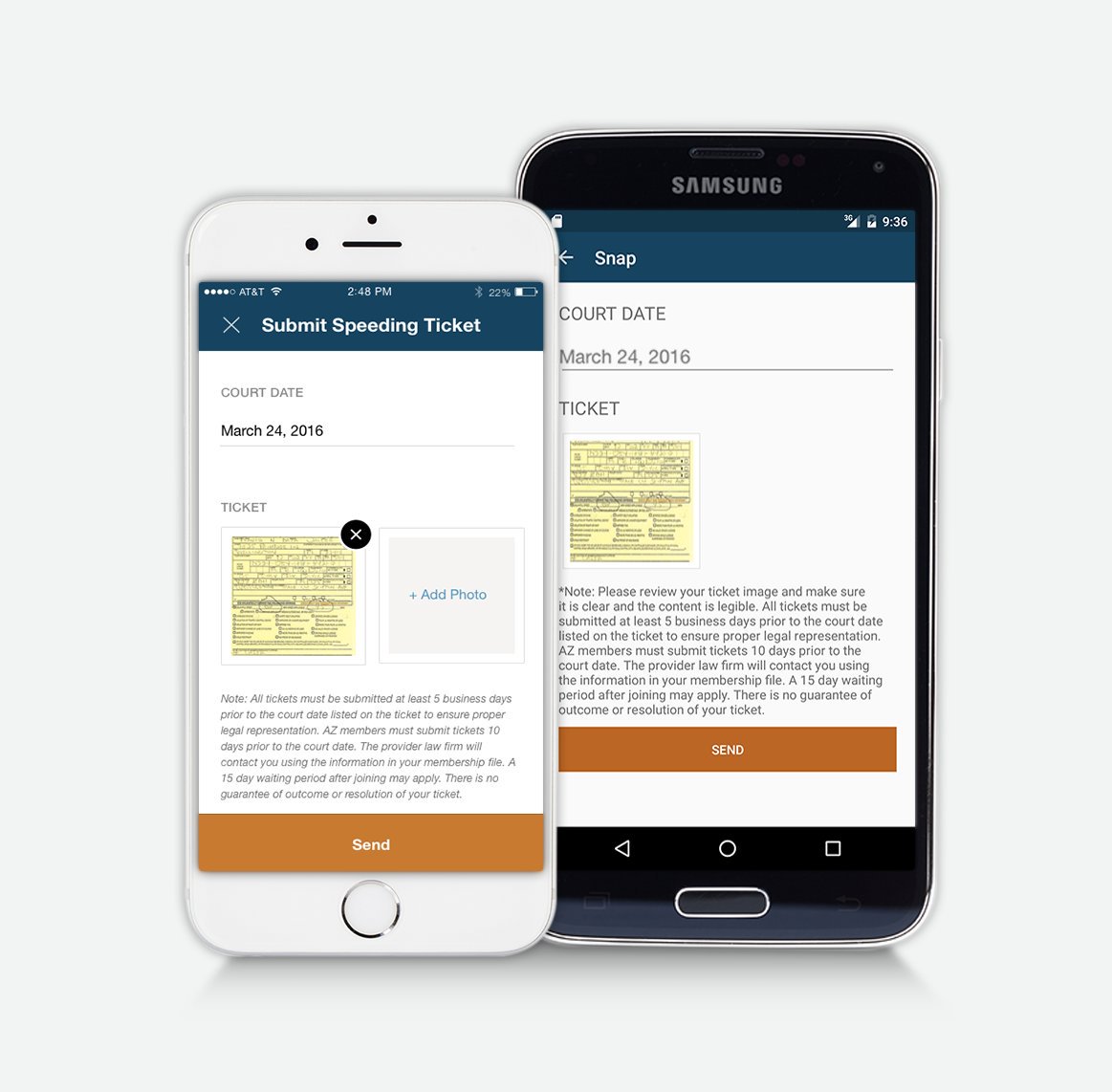 legalshield's tweet photo. SNAP by Legalshield gives members the ability to upload traffic tickets to their Provider Attorney Firm with one touch. #SNAPTapSend #LSApp https://t.co/OuODzsVBTl