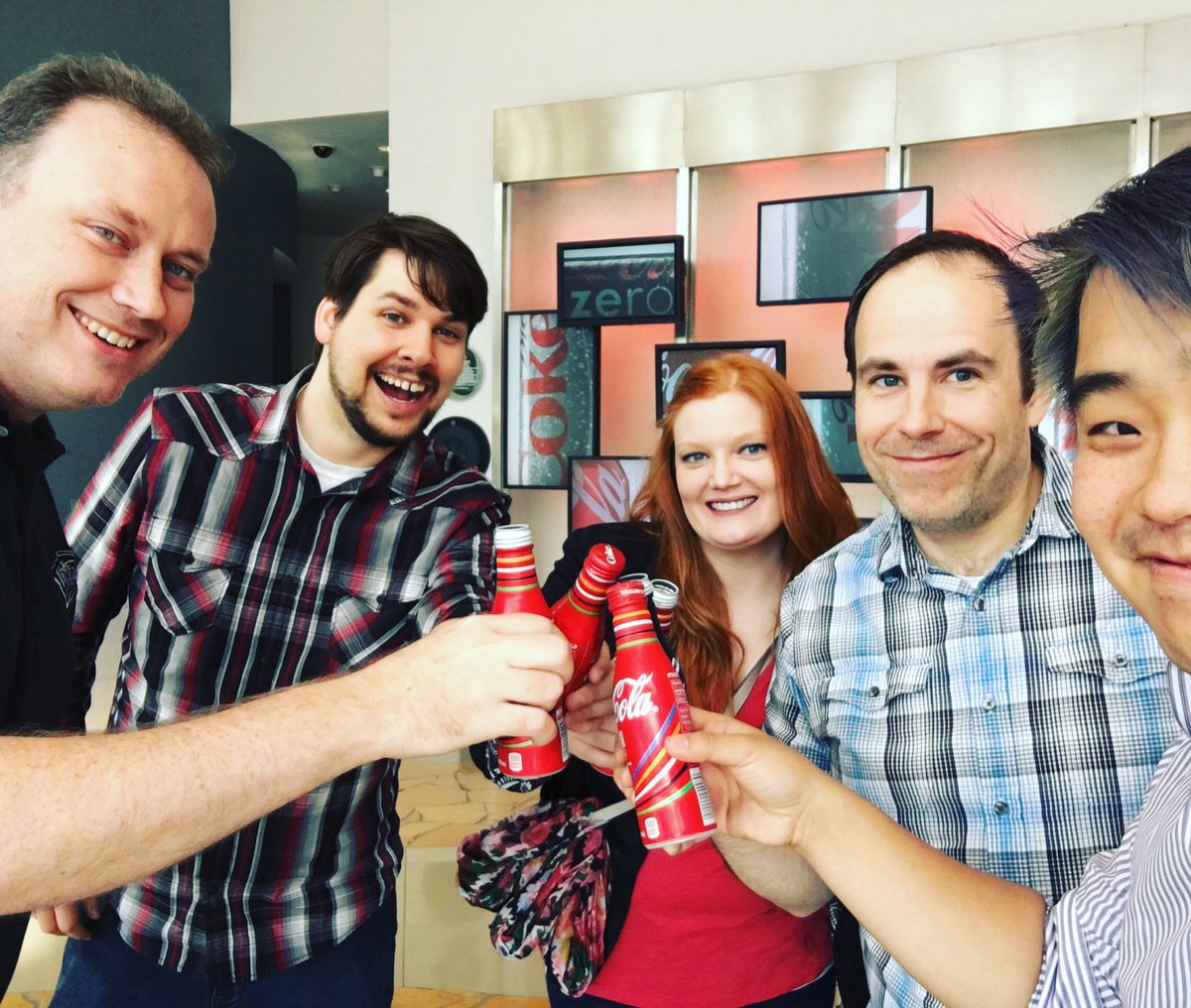 michaelyichao's tweet photo. This photo brought to you by... friendship. #onbrand #coketour #WizardsInAtlanta @christulach @imkyleoneill https://t.co/fdARYbTCba