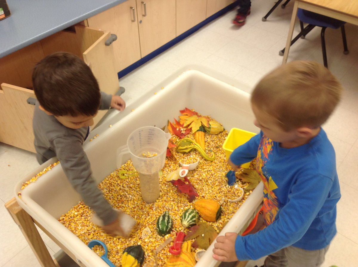 heath_black917's tweet photo. How much fun is this sensory table? The students are loving scooping and shovelling the corn! @MsCameronsClass @CaledonEastPS @EEnglandPDSB https://t.co/usMg5AxHd4