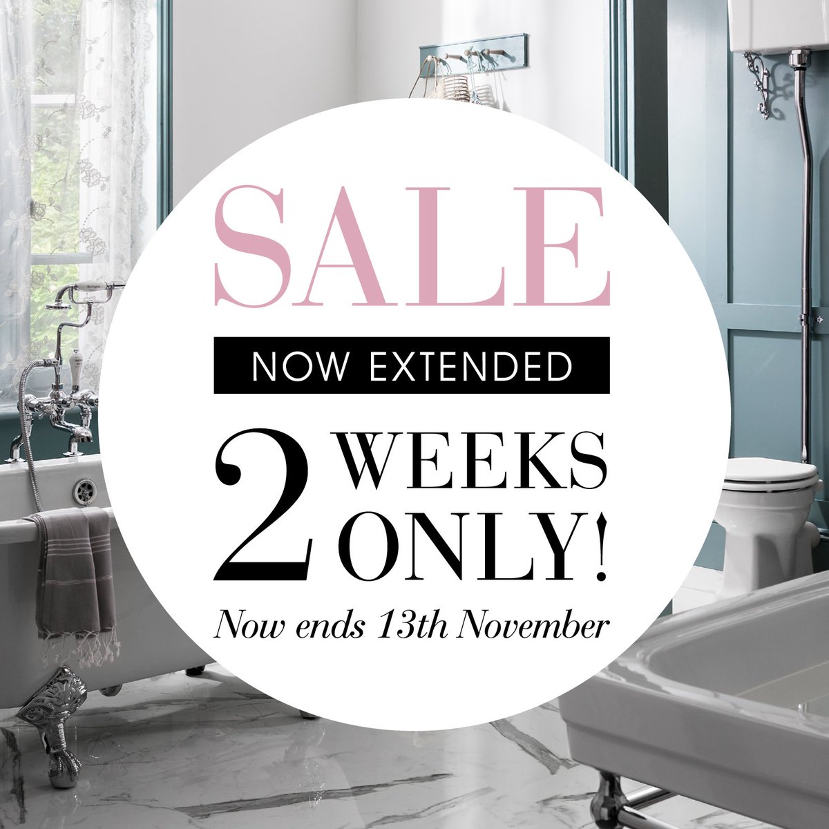 BurlingtonBaths's tweet photo. The #BBLsale is continuing for 2 more weeks!
Find your nearest Burlington Bathrooms retailer here > https://t.co/kISQbdsPcv https://t.co/YG0WBnVAyy