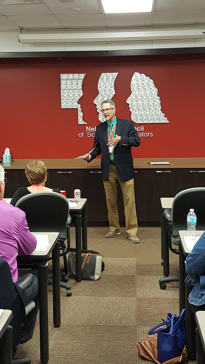 NCSAmike's tweet photo. @jskretta Dr. John Skretta speaks to future Nebraska superintendents about "Being Your Best Self." @norris160 https://t.co/xVBwblHrJN