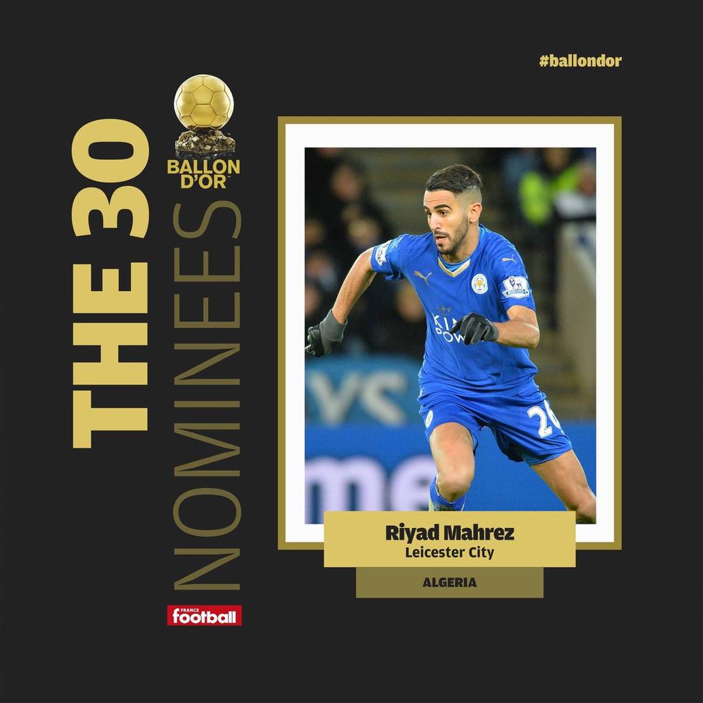 kri3gman's tweet photo. Notre fierté à tous @Mahrez22 bonne chance et rabi yassoutrek mél 3in #ballondor #first #fierté #mahrezballondor #Tlm13 #Algérie https://t.co/Gvel7iPOBp