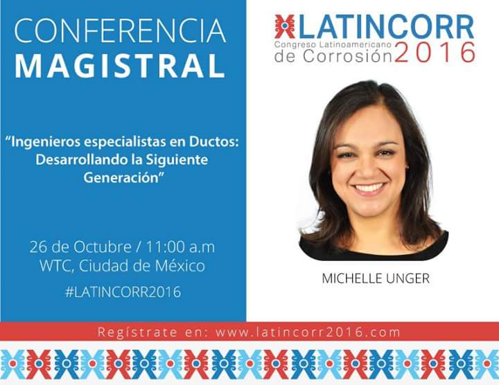 LatinCorr2016's tweet photo. Hoy #conferencia #latincorr2016 a cargo de Michelle Unger. #cdmx #ingenieria #corrosion @corrosion_mex https://t.co/pb1L8nGlqa