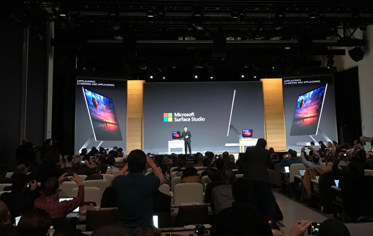 almichener's tweet photo. The perfect device #MicrosoftEvent #SurfaceStudio #DrawboardPDF #Bullclip https://t.co/KT942RwFog