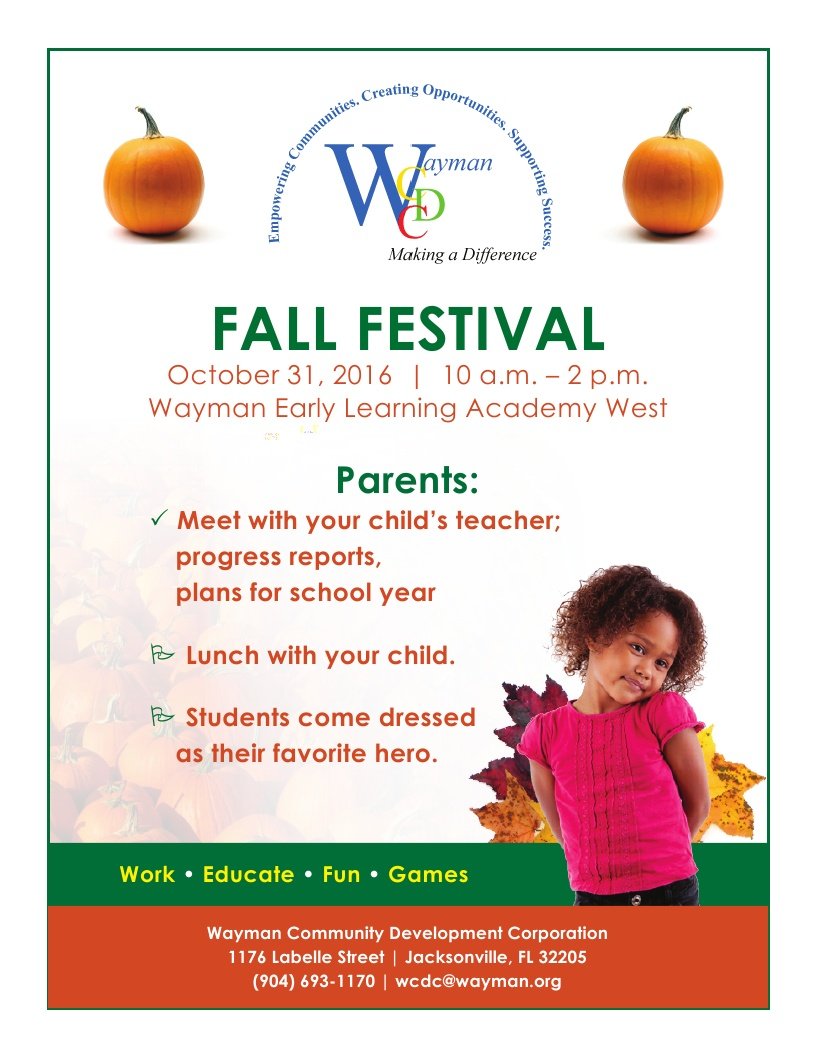 waymancdc's tweet photo. #Parents join us Oct. 31 - Day of education, games &amp; fun. Dress your child in fav hero costume! See you at WELA West at 10. #waymancdc https://t.co/KTMbEOaXyT