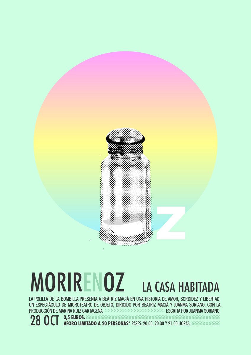 Este viernes en #LACASAHABITADA de #RAISMurcia una obra de microteatro que no os deberíais perder! #MORIRENOZ