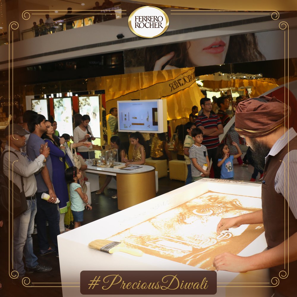 #FerreroRocher brings to you the world of Italian craftsmanship &amp; passion! Walk in to Ambience mall, Gurgaon and have a #PreciousDiwali!