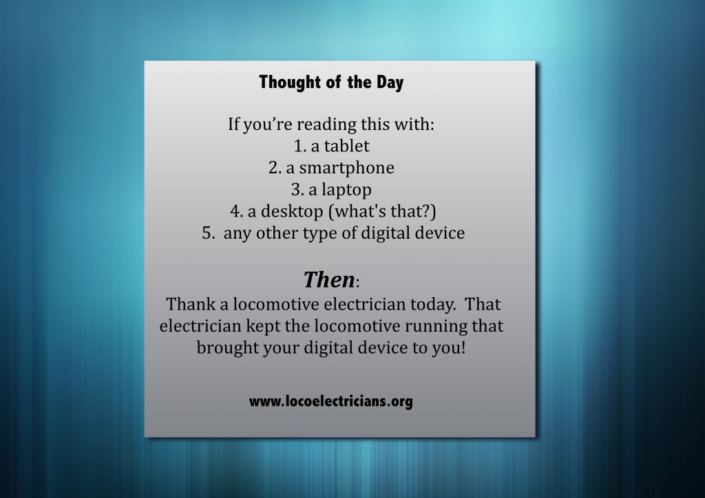 LocoElec's tweet image. Thought of the Day locoelectricians.org/2016/10/26/tho…