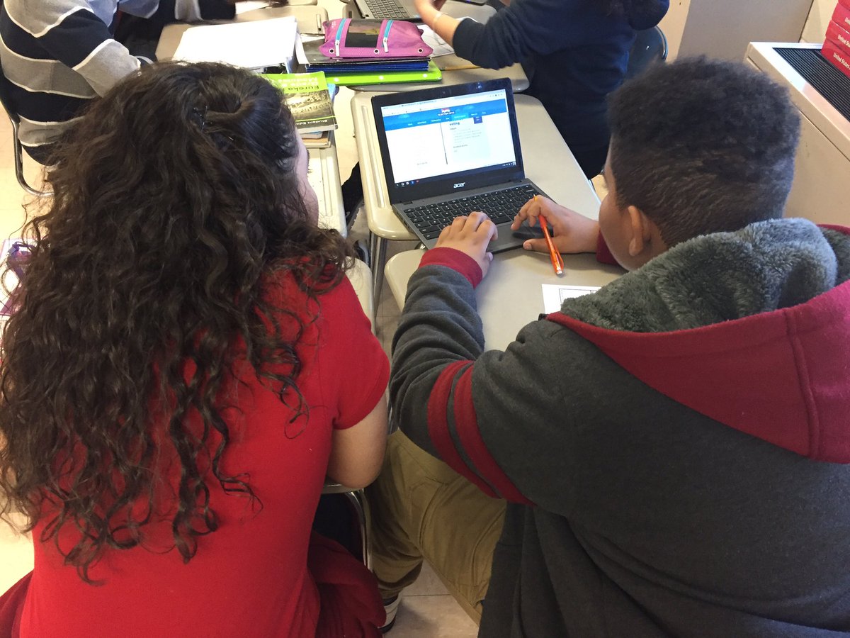 j_santossilva's tweet image. Learning about the election thru videos, vocabulary, and voice (small group instruction) in @d_bergeron1&apos;s class @Calcutt_MS @HighlanderInst