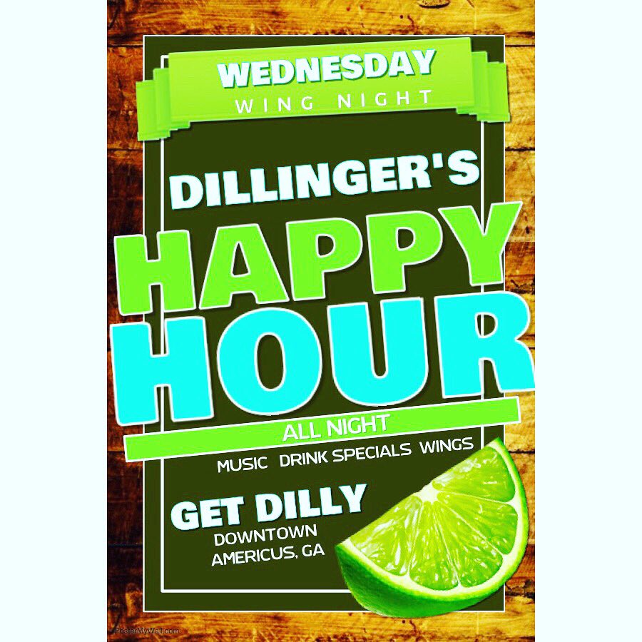 DillingersAME's tweet photo. Happy Hour is ALL NIGHT tonight! Come out and enjoy our 50Β’ wings and drink specials! #getdilly π»π https://t.co/3pHJS6BzGX