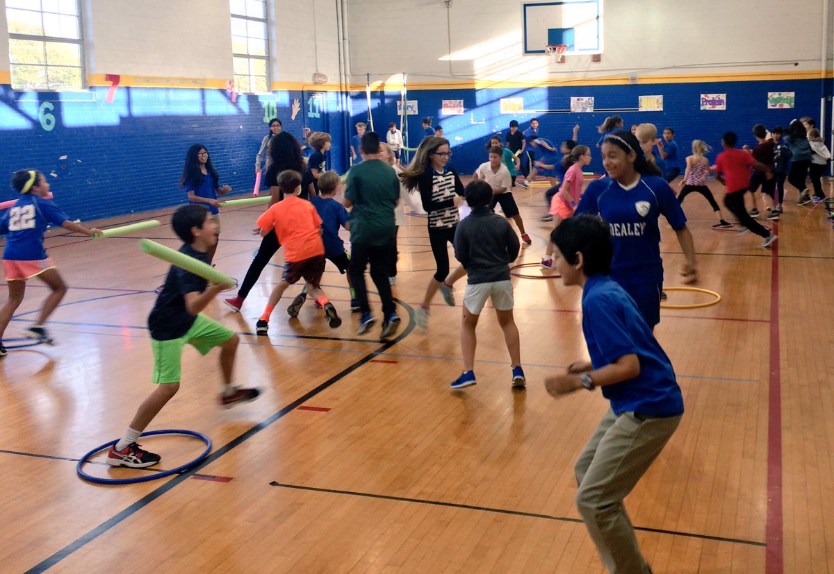 teeeri's tweet photo. Zombie tag! Start w/ 2 zombies, they have a noodle &amp; a hoop around 1 foot. If tagged, u become a zombie &amp; grab a hoop and noodle #physed https://t.co/D9Bd6QFPOT