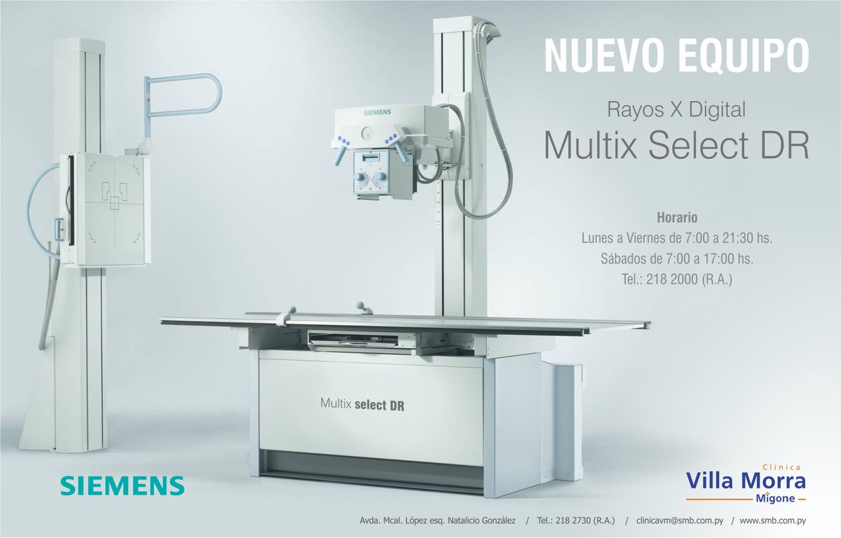 Migonepy's tweet photo. Ya activo el servicio de Rayos X con el nuevo Siemens Multi Select DR, atendemos por orden de llegada, Inf: 218 2000.
#migonepy #siemens https://t.co/SdDn0lOY78