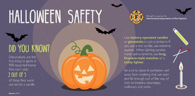 CGYFireFighters's tweet photo. #Halloween is just around the corner, here are some safety tips for decorating your home. #safetyfirst #yyc #yycfire https://t.co/gBbBnBhUNY