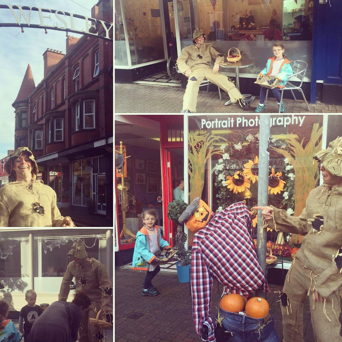 <a href="/WesleyStTraders/">WesleyStreet</a> #scarecrow festival had a visitor today! The brilliant scarecrows are there all week  #spookport #halloween <a href="/visitsouthport/">Visit Southport</a>