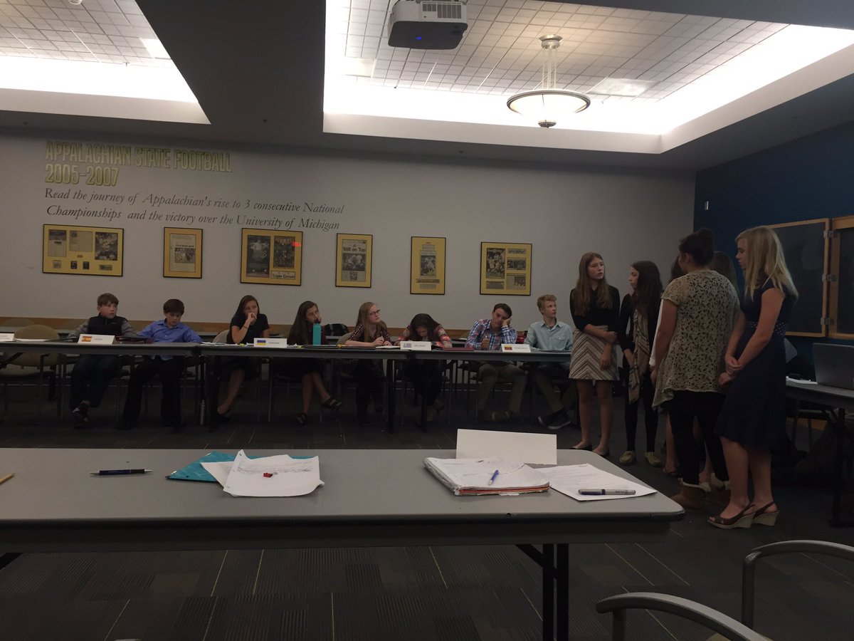 EbaughSmith's tweet photo. Parkway School at ASU 2016 Fall Model UN Conference. #WeAreWatauga https://t.co/c7NvE2ssPK