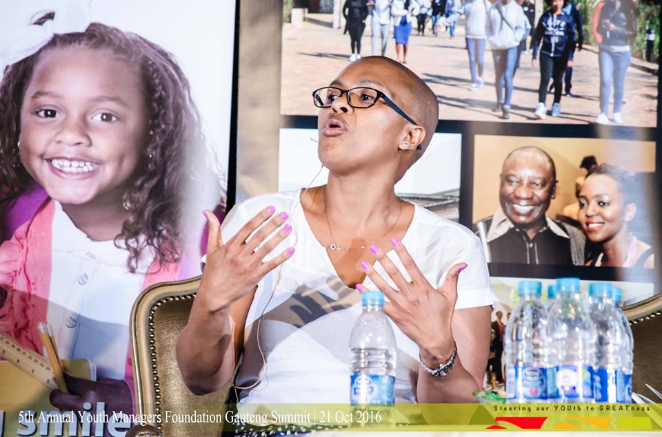 YouthManagersSA's tweet photo. #21October2016 3rd panel discussion, Steering Our YOUth to GREATness #2016GautengSummit @TantieFubu @MpumiMbethe @Ngubane_Co https://t.co/JXhP9Z3mus