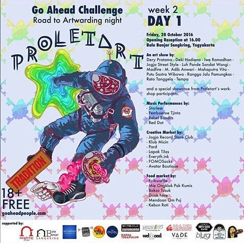 kolonigigs_'s tweet photo. #Proletart | Starless, Pemboeroe Tjinta, Rebel Bandits, Red dot | 28 Okt | Bale banjar Sangkring,YK. | @allyoucanart https://t.co/t3S7LVSJUn