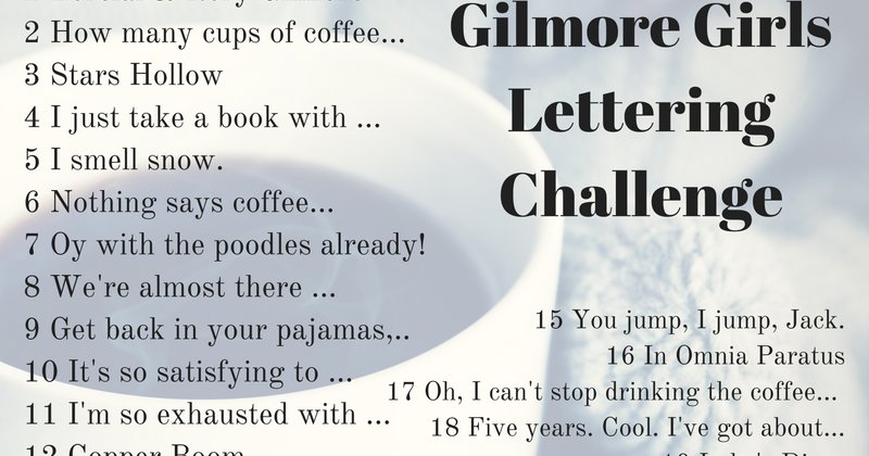 Reading_List1's tweet image. #GilmoreGirls Lettering Challenge on #Instagram full of quotes! #creativelettering #handwritten  bit.ly/2ffUPfh