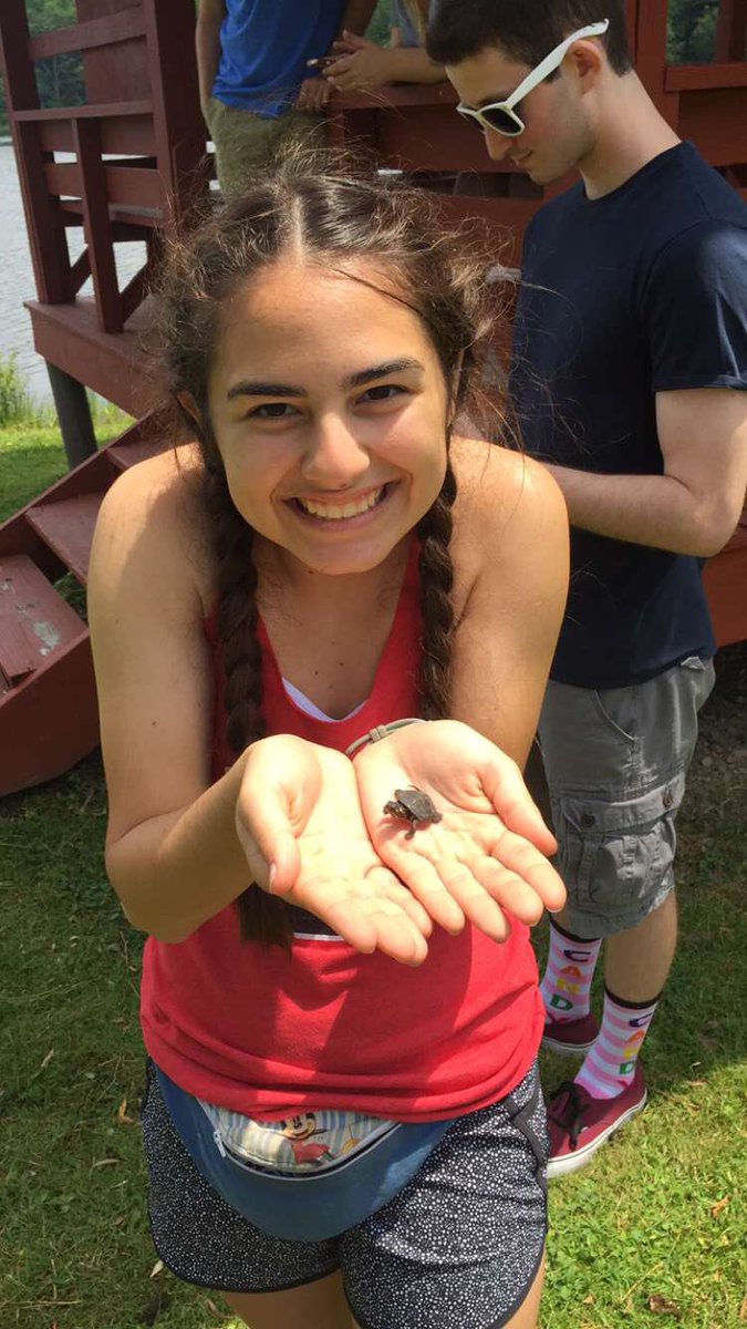 NFTYSWPres's tweet photo. #tbt to that one time I went to @URJKutzCamp for mechina and we were #withlynne. Oh and I found a turtle. #NFTYsummerpushweek https://t.co/1KK3GtV6aS