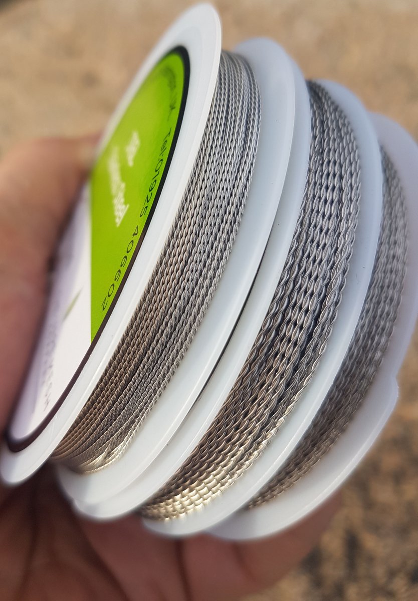 These are the wires that we're giving away this week. 3 x Ni80 and 3 x SS316L Twisted Wire. Simply share for chance to win #vapefam