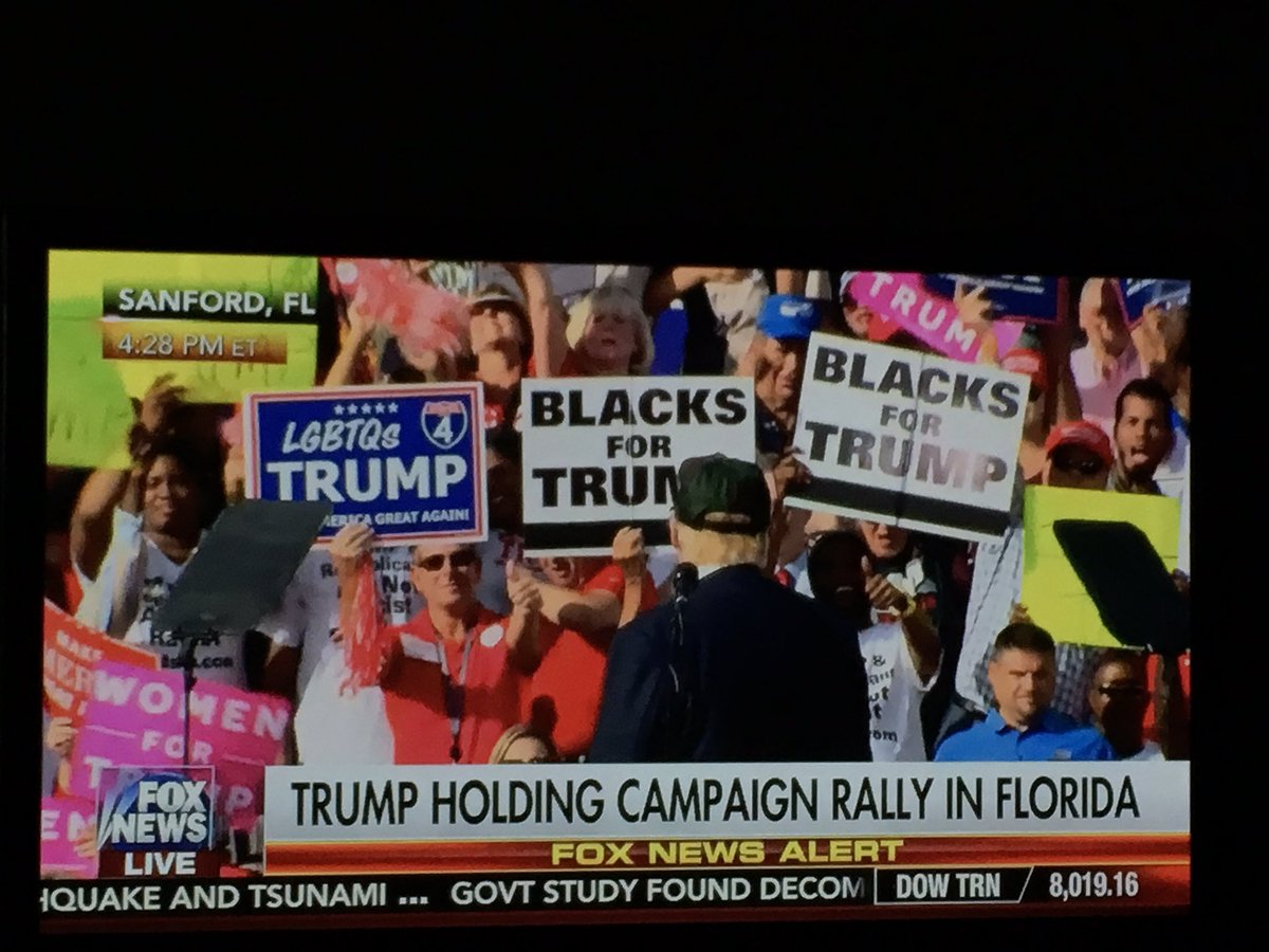 Trump back in the lead in Florida with 16% of black vote