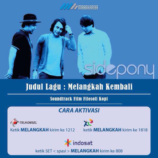 Pake RBT <a href="/SIDEPONYBAND/">#MelangkahKembali</a> #MelangkahKembali OST #filosofikopi lihat cara aktivasinya di gambar ini youtu.be/P3OE6b-kO5Q