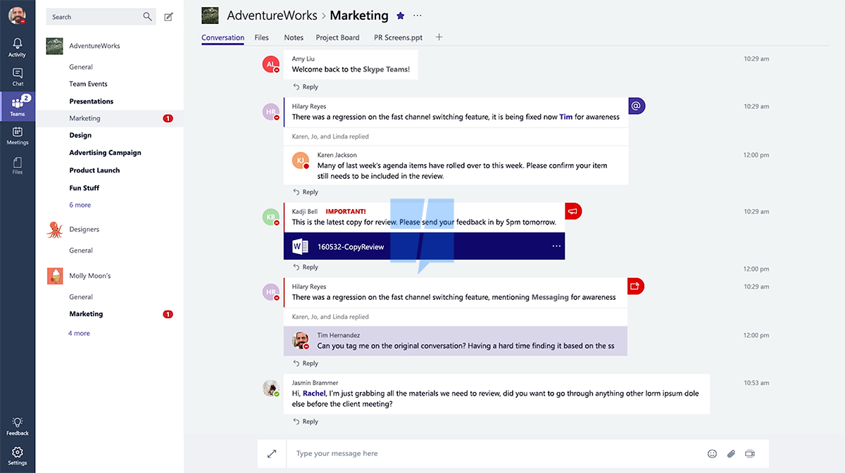 _davideast's tweet photo. ๐ Raise your hand if you get the "AdventureWorks" reference in Microsoft's Teams demo. #MicrosoftEvent #SQLJoke https://t.co/SqWKrxaLF5