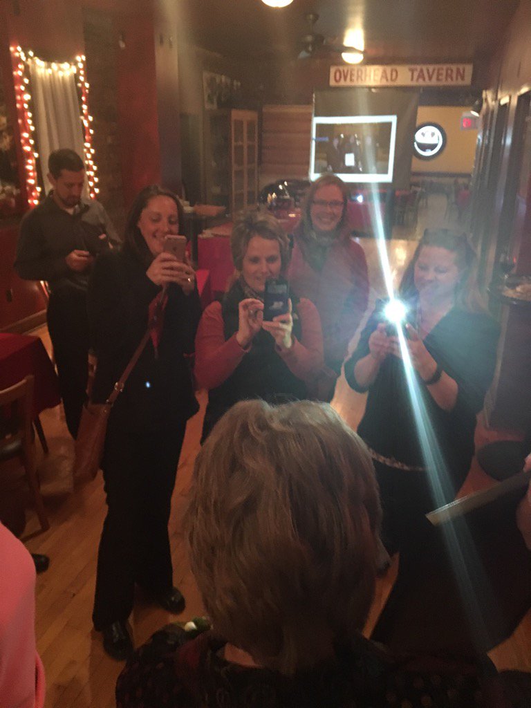 royal paparazzi in action at rock star Mary's retirement <a href="/Royal_CU/">Royal Credit Union</a> <a href="/CEORoyal_CU/">Brandon Riechers</a> <a href="/AmygpAmyfp/">amyfpabst</a> #smile