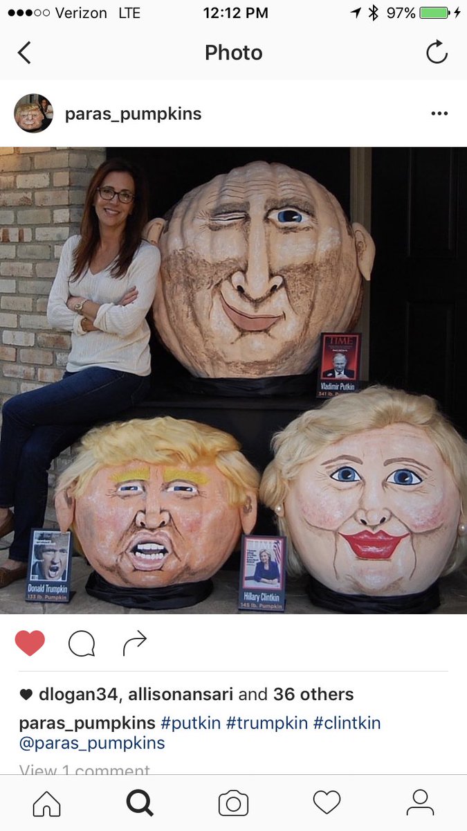 KatieLoganPR's tweet photo. @KatyTurNBC @HallieJackson have you seen the #Trumpkin #Clintkin and #Putkin yet? 🎃 https://t.co/wfdECZOLRS