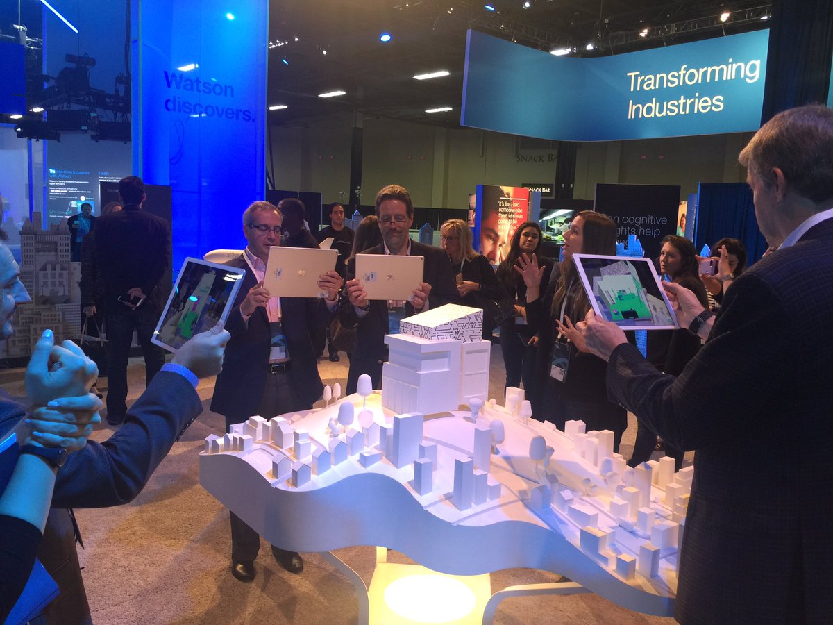 vijayasankarv's tweet photo. IBM MobileFirst for iOS booth tour . AR , apps and Watson make a deadly combo #ibmwow https://t.co/V9CMvqhDOr