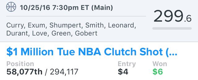 cfulmer56's tweet image. Big shoutout to @DFS_Freaks for the solid NBA GPP lineup &amp;amp; 🔥 NHL Cash Games lineup! @DFSFreaks_Rob @DFSFreaks_John 🏀🏒 #DFS #NHL #NBA