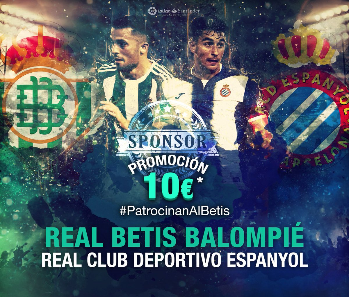 RealBetis's tweet photo. 📣 Se han agotado las entradas de la promoción #PatrocinanAlBetis 👏 ¡Gracias a tod@s! 💚

➡️ https://t.co/tVhVjXw9us https://t.co/gZtxuLXuQT