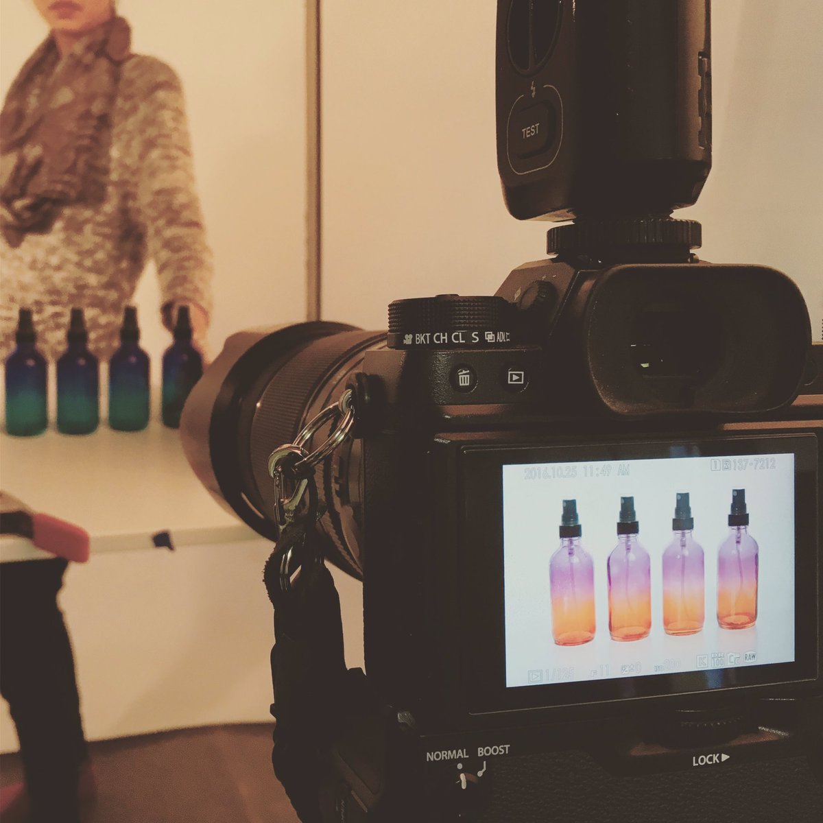 RichLegg's tweet image. On the job in @STUDIOo2o with the X-T2. #fuji_xseries