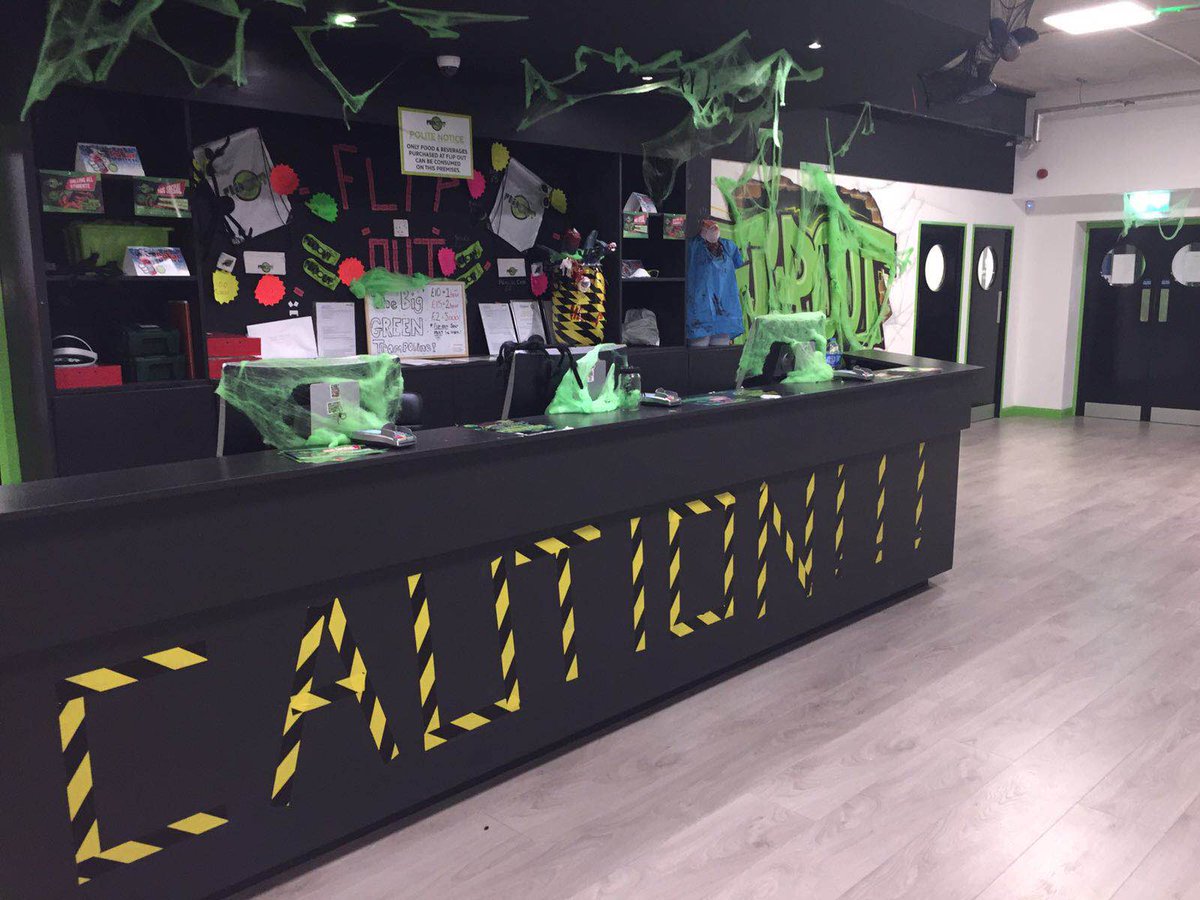 Flip Out is frighteningly fun this week! Just look at our reception area! Who’s joining us for some Halloween bouncing? #Southampton