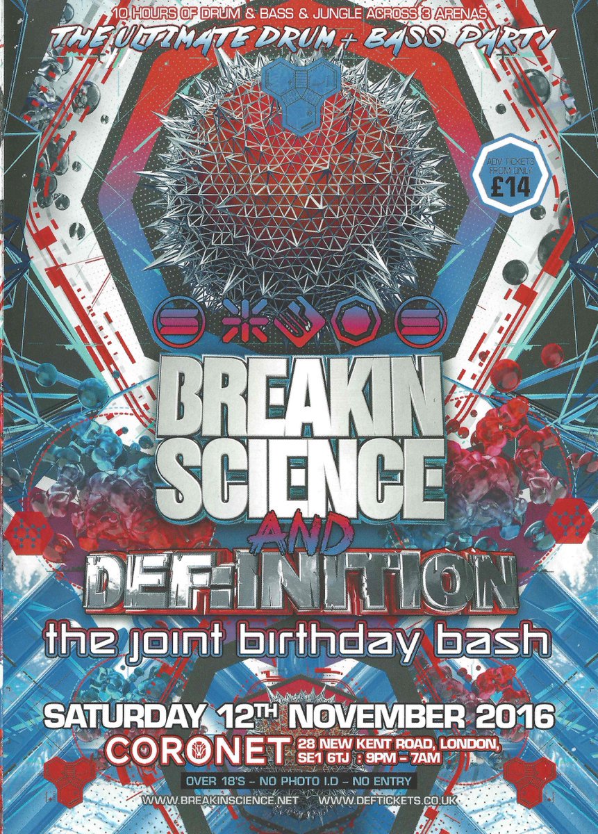 flyingsquadclub's tweet photo. 12 Nov @breakinscience @DefinitionDnB @DJHYPE_PLAYAZ @djhazard_playaz @DillinjaValve @Majistrate @VOLTAGE_DRUMS @TURNO_ @nickyblkmkt 😎🔥😍🎉 https://t.co/immM9yBgzW