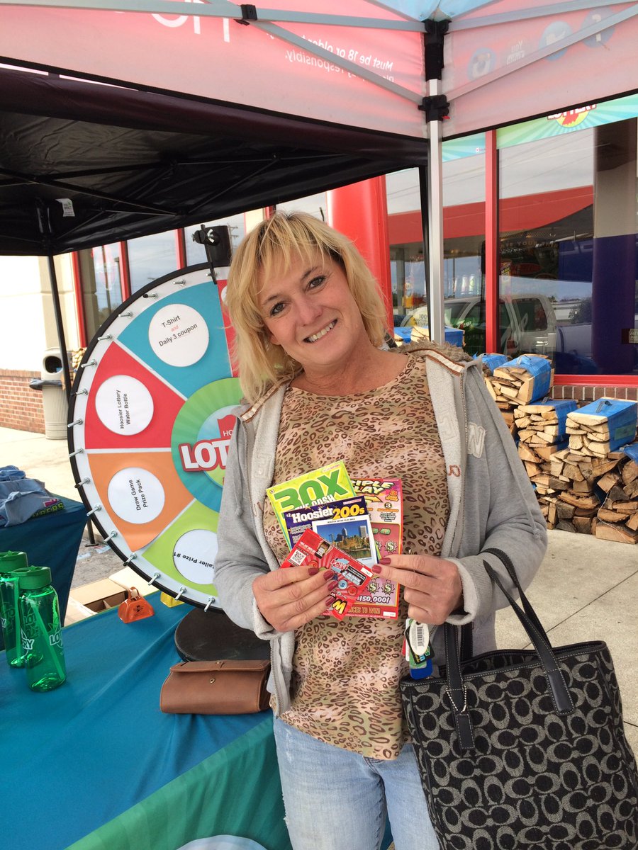 HoLoEvents's tweet photo. Shelia from Fort Wayne our big winner today @ Engle Pride on Engle Rd today till 1! Join us! @hoosierlottery https://t.co/lOvmZZPWA9